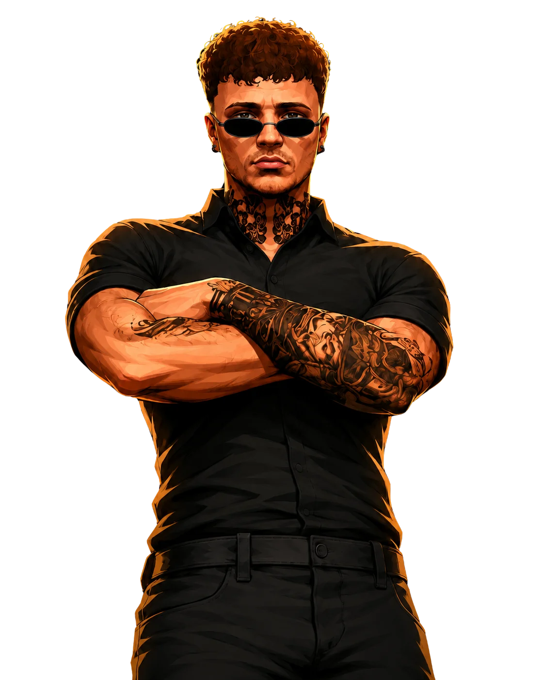 Personaje con gafas de sol en el servidor Nueva Vida Los Santos
