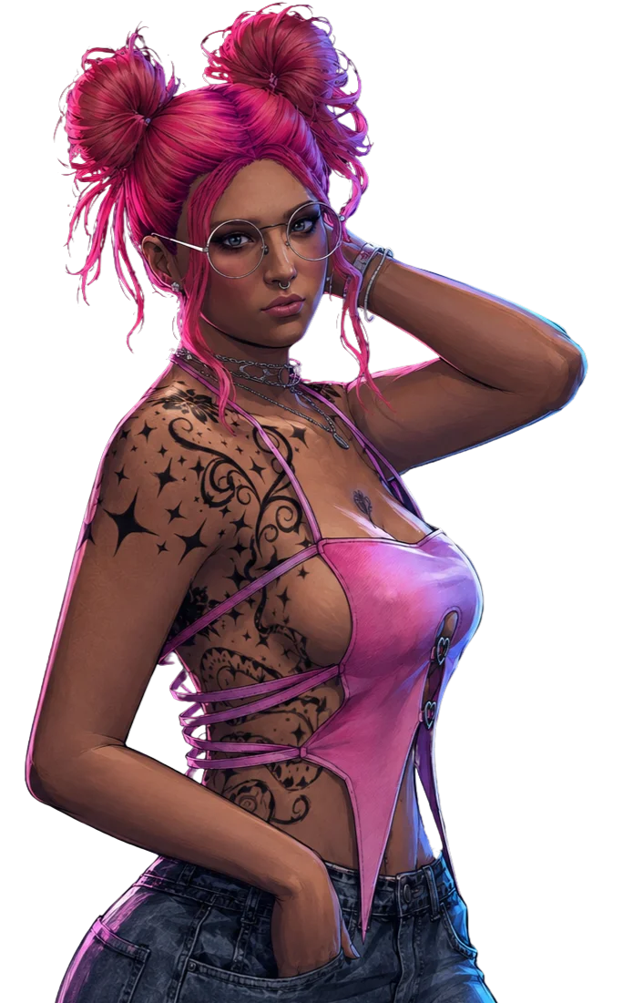 Personaje con tatuajes en el servidor Nueva Vida Los Santos